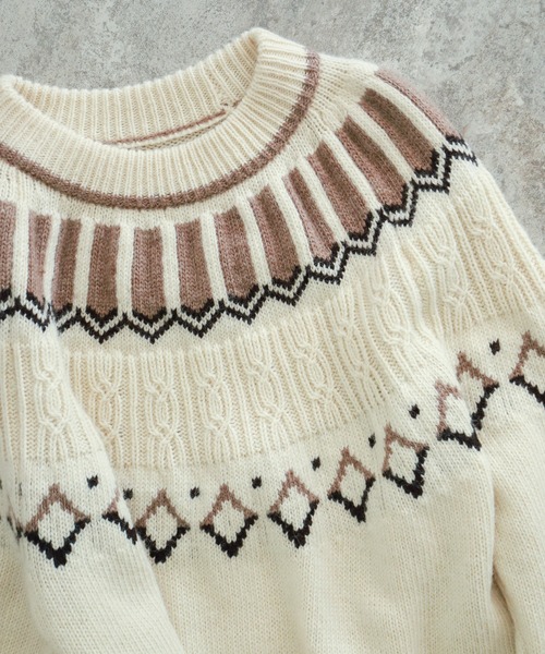 「NOMBRE IMPAIR」 長袖ニット FREE ブラック レディース_画像5