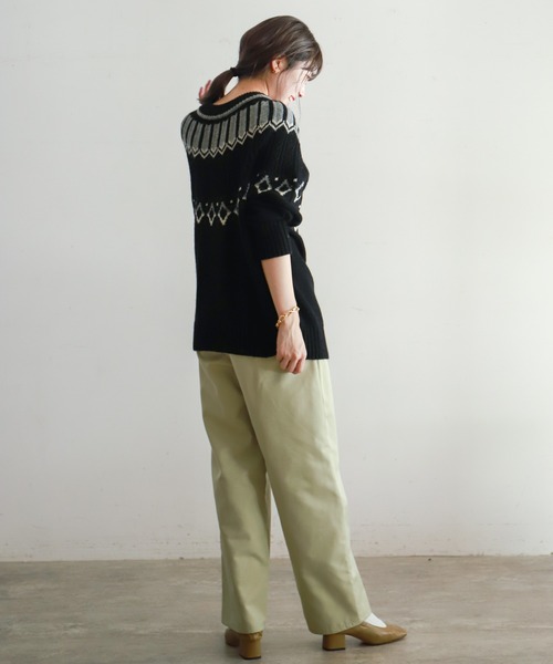 「NOMBRE IMPAIR」 長袖ニット FREE ブラック レディース_画像6