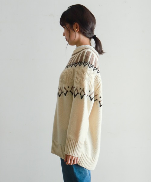 「NOMBRE IMPAIR」 長袖ニット FREE ブラック レディース_画像7