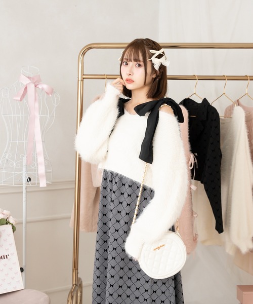 「apres jour」 長袖ニット フリー ベビーピンク レディース_画像4