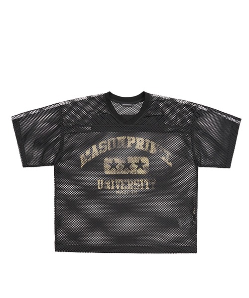 VELENCE Tシャツ　Sサイズ MASONPRINCE tシャツ Vネック ナンバリング メッシュTシャツ