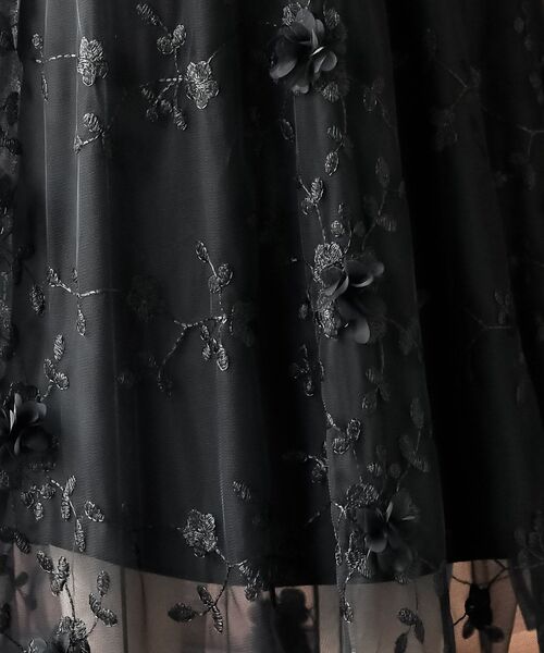 r・p・s（アールピーエス） スカート フラワー刺繍チュールスカート