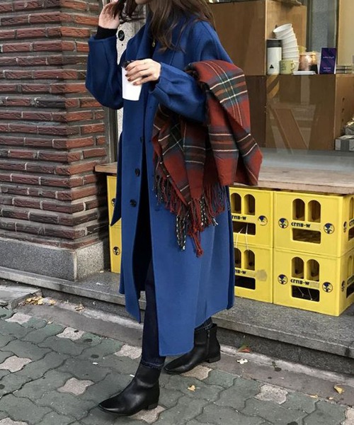 「Doula Doula」 ステンカラーコート M ダークブラウン レディース_画像2