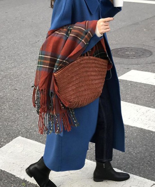 「Doula Doula」 ステンカラーコート M ダークブラウン レディース_画像3