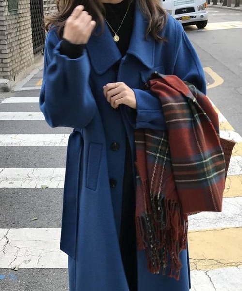 「Doula Doula」 ステンカラーコート M ダークブラウン レディース_画像5