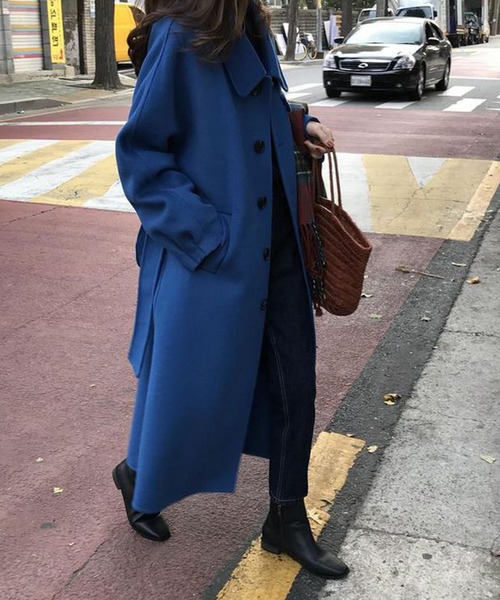 「Doula Doula」 ステンカラーコート M ダークブラウン レディース_画像6