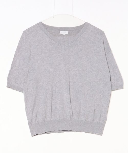 「MACKINTOSH PHILOSOPHY」 Vネックニット 38 グレー レディース