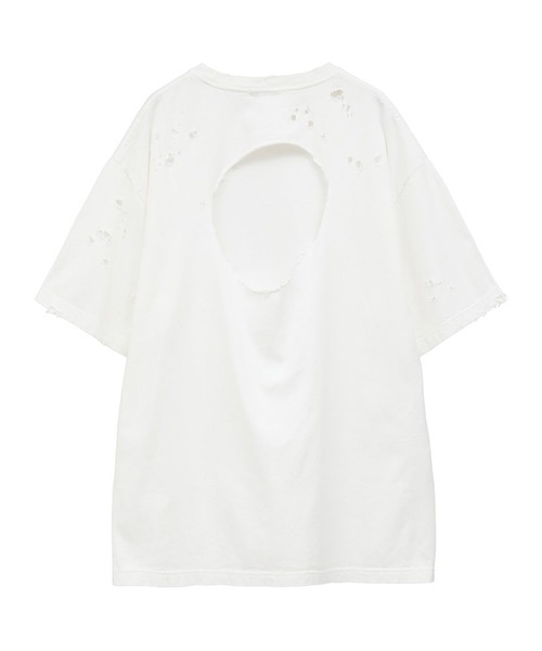 CLANE（クラネ） tシャツ 半袖 「CLANE/クラネ」CRUSH DESIGN OVER TEE