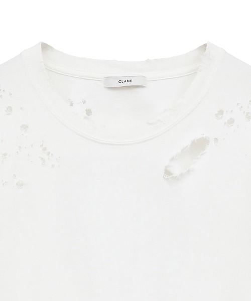 CLANE（クラネ） tシャツ 半袖 「CLANE/クラネ」CRUSH DESIGN OVER TEE