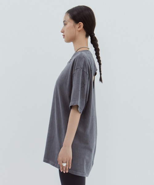 CLANE（クラネ） tシャツ 半袖 「CLANE/クラネ」CRUSH DESIGN OVER TEE
