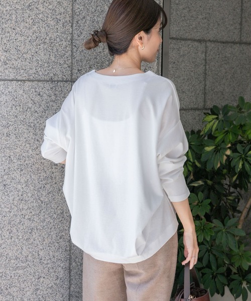 「URBAN RESEARCH DOORS」 長袖カットソー MEDIUM オフホワイト レディース