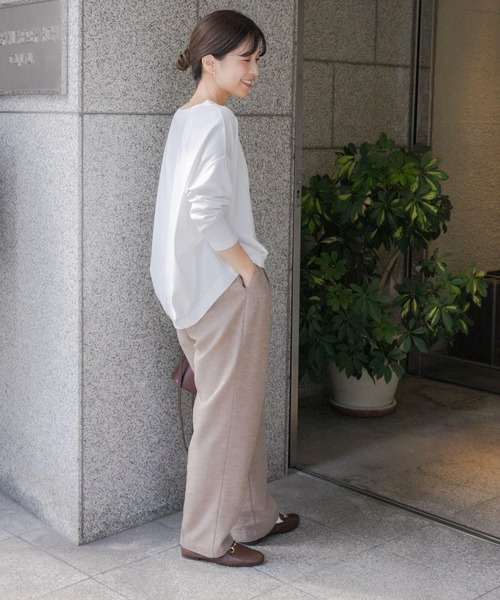 「URBAN RESEARCH DOORS」 長袖カットソー MEDIUM オフホワイト レディース