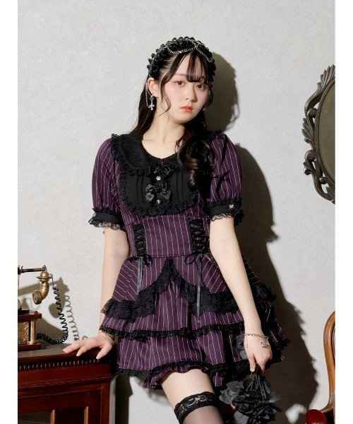NOEMIE（ノエミー） ワンピース ゴシックローズリボンティアード