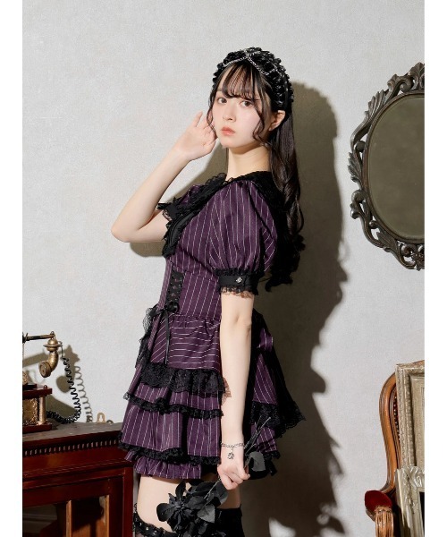 NOEMIE（ノエミー） ワンピース ゴシックローズリボンティアード