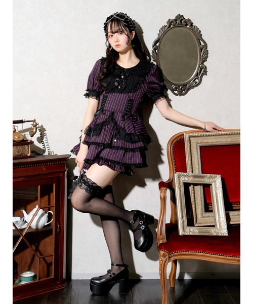NOEMIE（ノエミー） ワンピース ゴシックローズリボンティアード