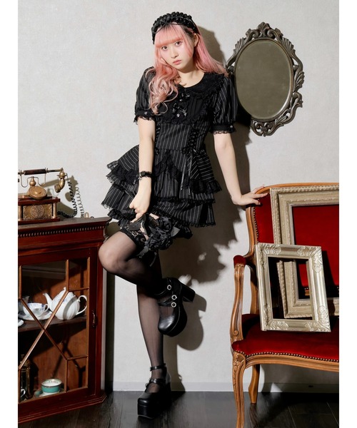 NOEMIE（ノエミー） ワンピース ゴシックローズリボンティアード