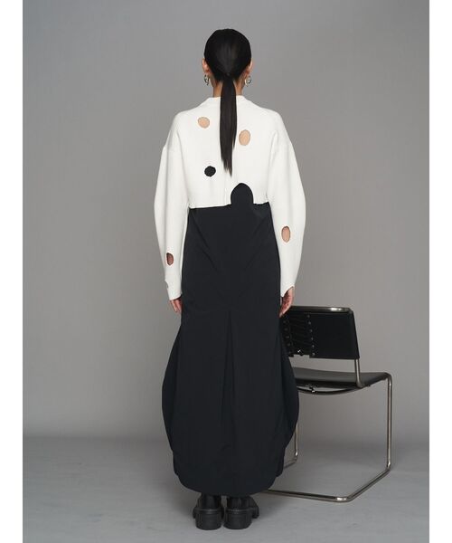 UN3D.（アンスリード） シャツワンピース PATTERN MIX SHIRT CAMI OP