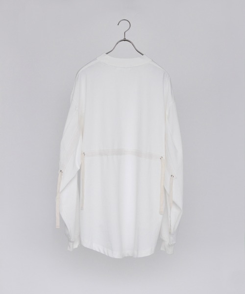 「AIMNAIM」 長袖Tシャツ MEDIUM ブラック メンズ