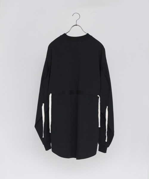 「AIMNAIM」 長袖Tシャツ MEDIUM ブラック メンズ