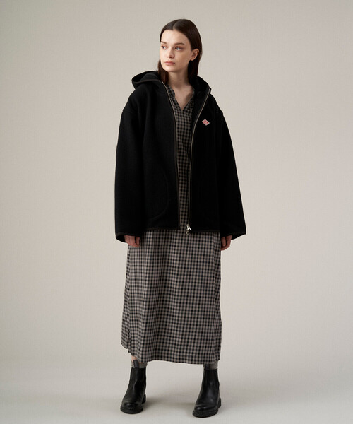 Danton（ダントン） ジップアップブルゾン 34 ベージュ レディース