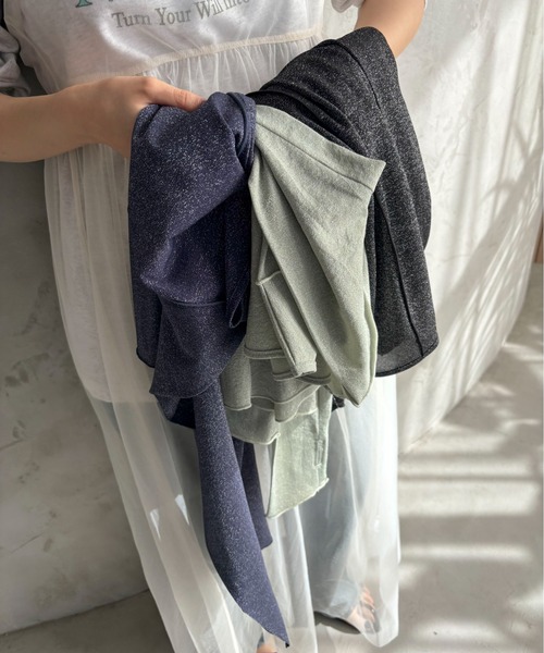「feepur」 長(zhǎng)袖カットソー MEDIUM シルバー レディース
