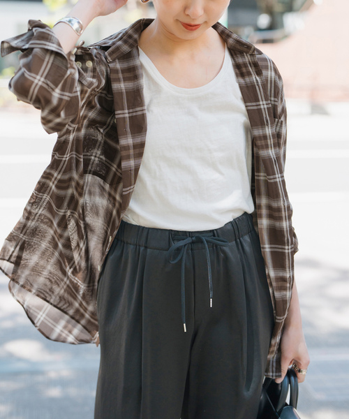 Spick＆Span 「Spick & Span」 長袖シャツ - ネイビー