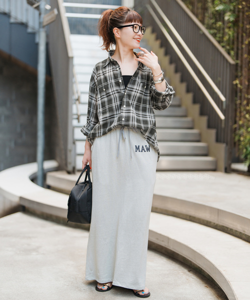 Spick & Span ネイビー リネン長袖シャツ Spick＆Span 「Spick & Span」 長袖シャツ - ネイビー