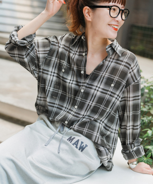 Spick＆Span 「Spick & Span」 長袖シャツ - ネイビー
