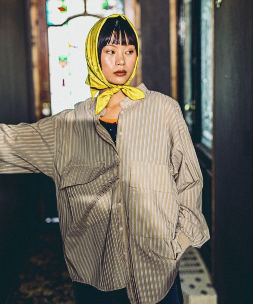 ブラウス シャツ 「MODE NORM CORE」2WAYカラービッグロングシャツ レディース niko and… ブラウス シャツ 「MODE NORM CORE」2WAYカラービッグ
