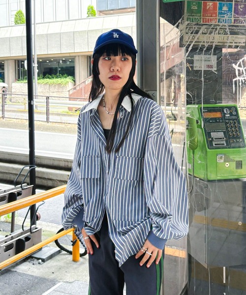 ブラウス シャツ 「MODE NORM CORE」2WAYカラービッグロングシャツ レディース niko and… ブラウス シャツ 「MODE NORM CORE」2WAYカラービッグ