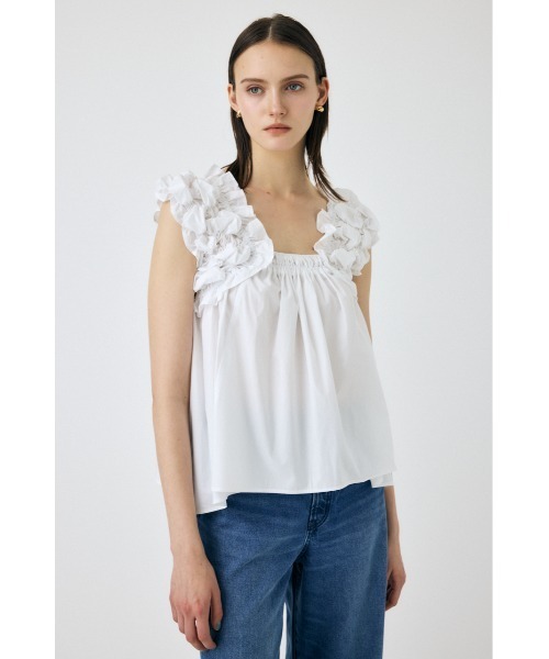 MOUSSY ブラウス シャツ SHOULDER FRILLS トップス レディース