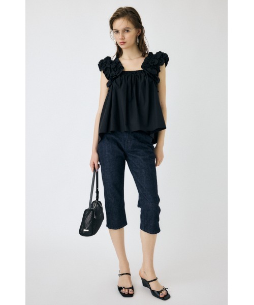 MOUSSY ブラウス シャツ SHOULDER FRILLS トップス レディース