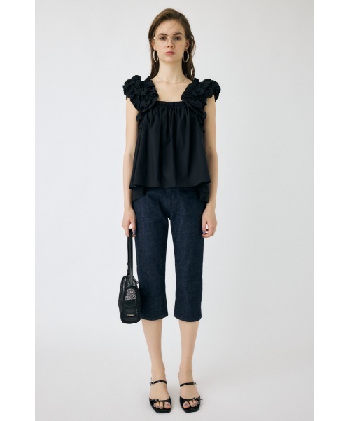 MOUSSY ブラウス シャツ SHOULDER FRILLS トップス レディース