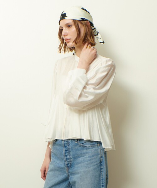 allureville（アルアバイル） ブラウス シャツ ヘムマチフレアブラウス