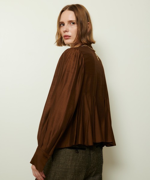 allureville（アルアバイル） ブラウス シャツ ヘムマチフレアブラウス