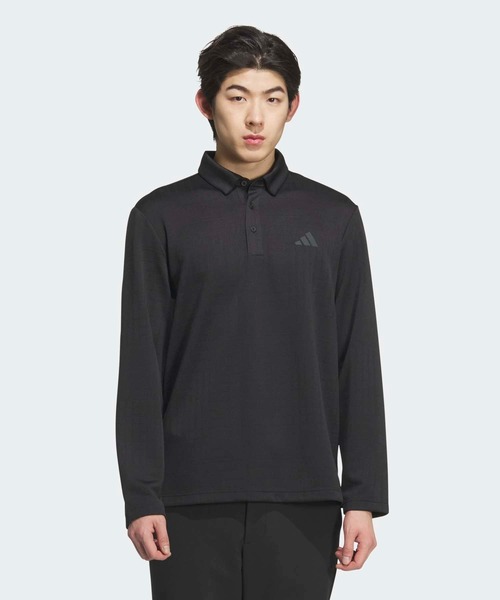 adidas（アディダス） ポロシャツ モノグラム長袖ポロシャツ「adidas