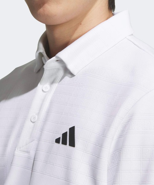 adidas（アディダス） ポロシャツ モノグラム長袖ポロシャツ「adidas