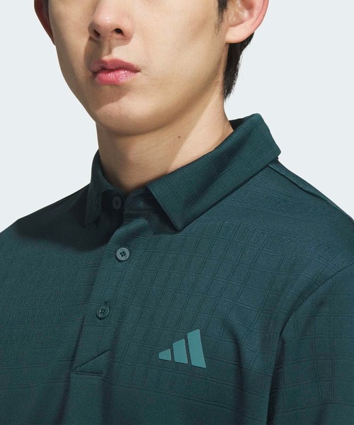 adidas（アディダス） ポロシャツ モノグラム長袖ポロシャツ「adidas