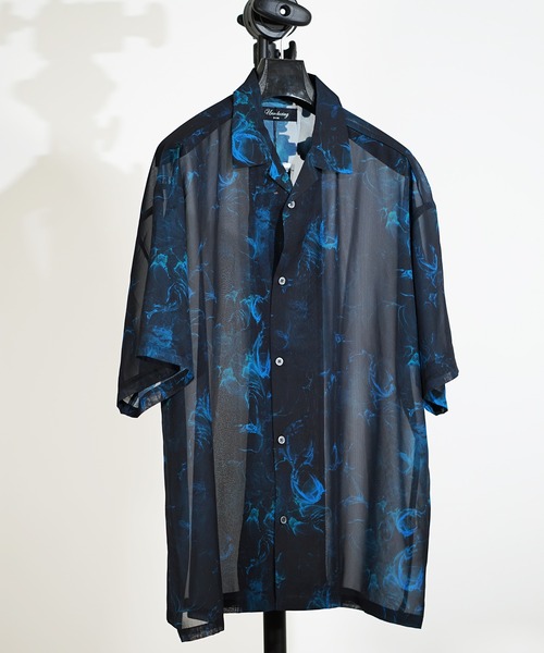 「unrelaxing」 半袖シャツ FREE グリーン メンズ_画像3