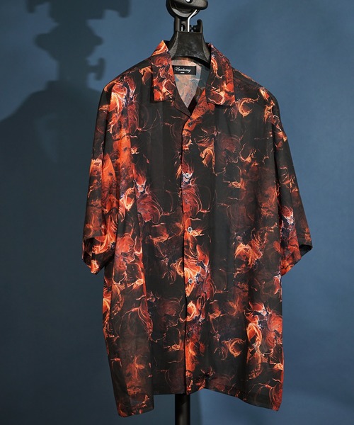 「unrelaxing」 半袖シャツ FREE グリーン メンズ_画像5