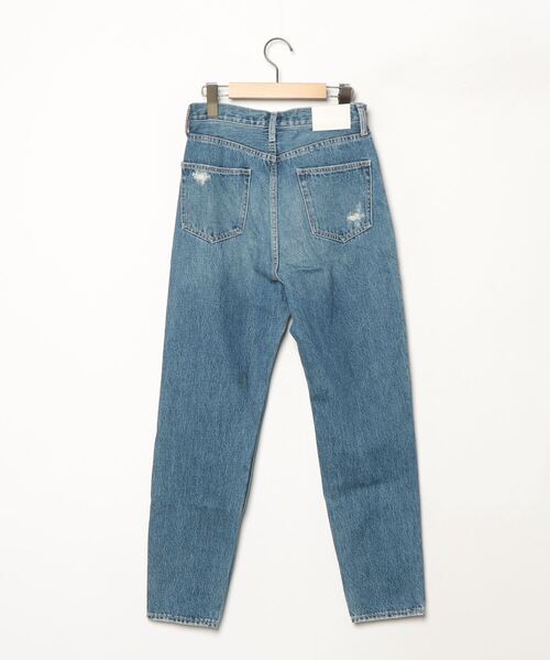 「GYDA」 ダメージ加工デニムパンツ MEDIUM ブルー レディース_画像2