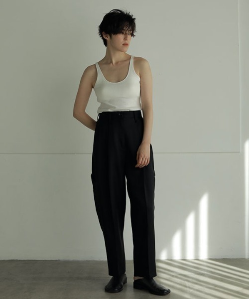 「ETRE TOKYO」 カーゴパンツ M オフホワイト レディース