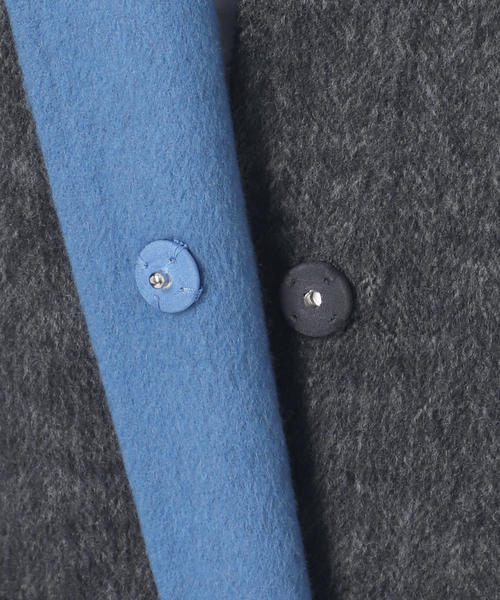 B.C STOCK（ベーセーストック） ノーカラーコート コート S120ブレンド