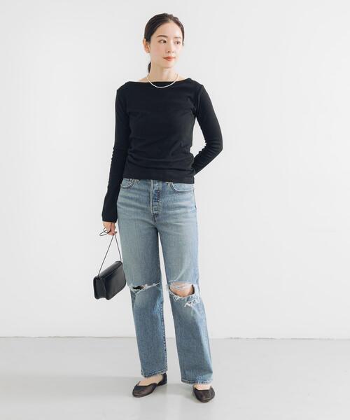 ジーンズ デニム デニムパンツ Levi’s　Exclusive RIBCAGE STRAIGHT ANKLE レディース | Levi's | 10