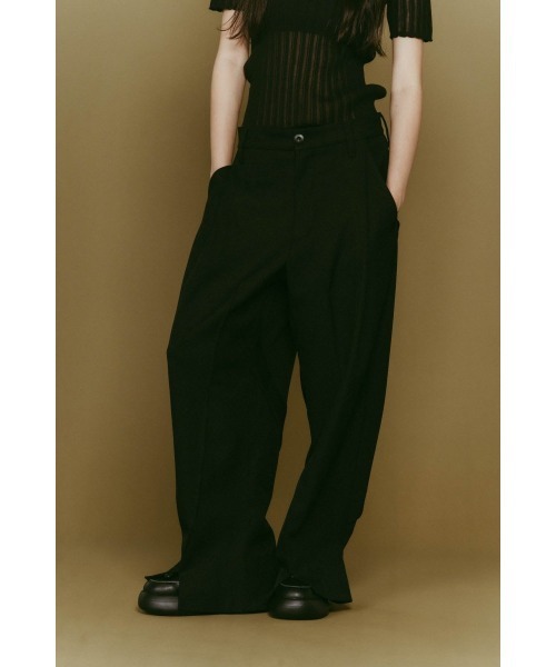 Knuth Marf（クヌースマーフ） パンツ front slit pants(unisex