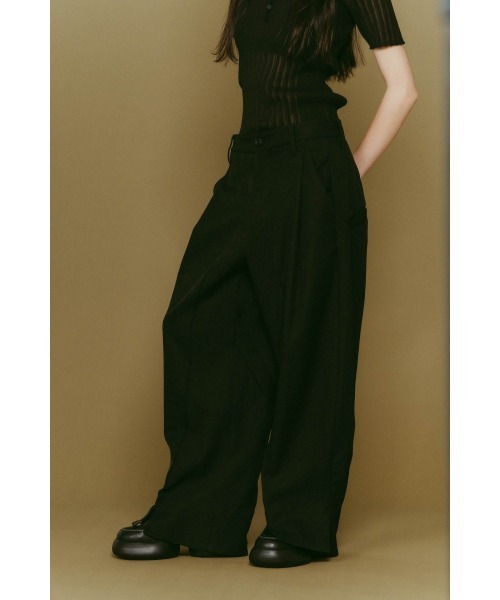 Knuth Marf（クヌースマーフ） パンツ front slit pants(unisex