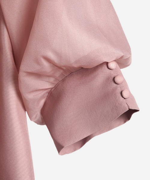 「DRESS PLUS」 7分袖ブラウス M ブラック レディース_画像6