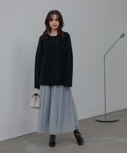 Andemiu（アンデミュウ） カーディガン 「洗える」CNラクーンコン