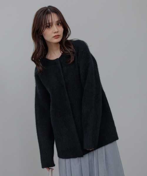 Andemiu（アンデミュウ） カーディガン 「洗える」CNラクーンコン