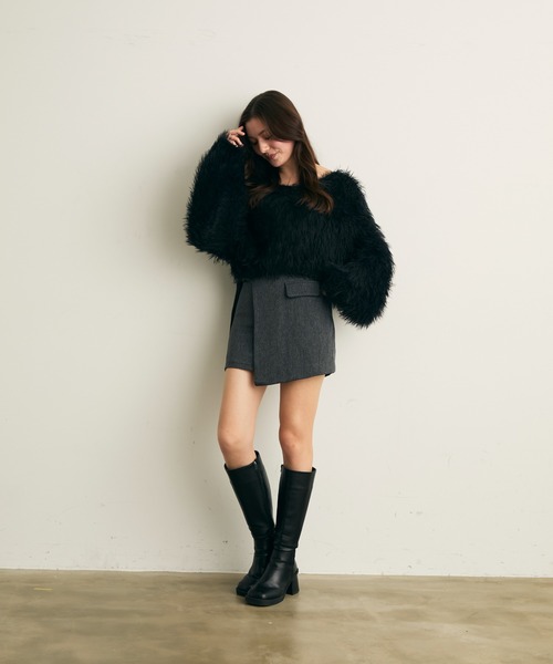 Lunea スカート ラップデザインミニスカパン : ZOZOTOWN Yahoo!店